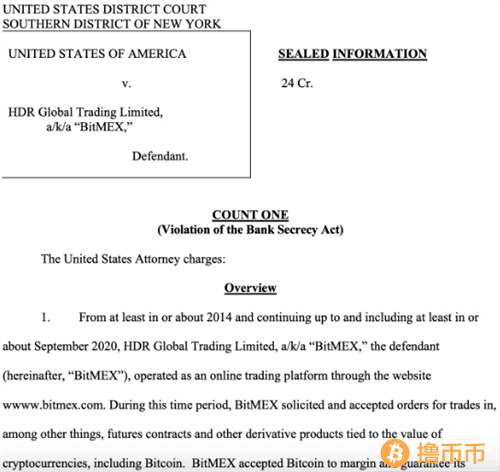BitMEX承认违反美国反洗钱法规，面临法律后果
